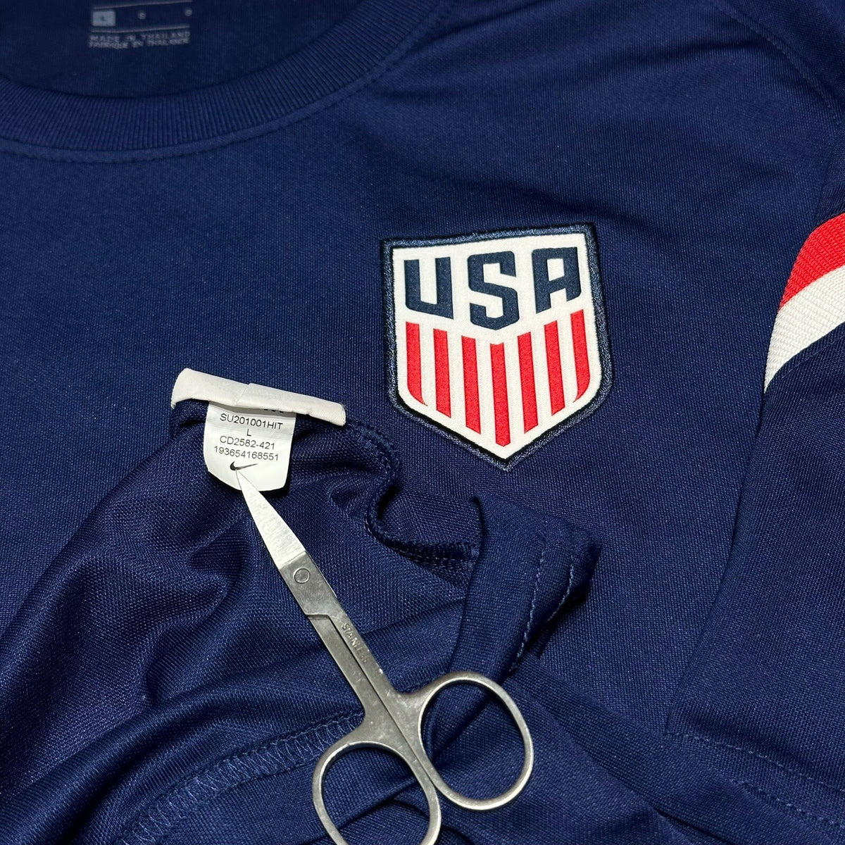 Nike Team USA USMNT Prematch Soccer Shirt Performa T-Shirt Jersey Men's Large