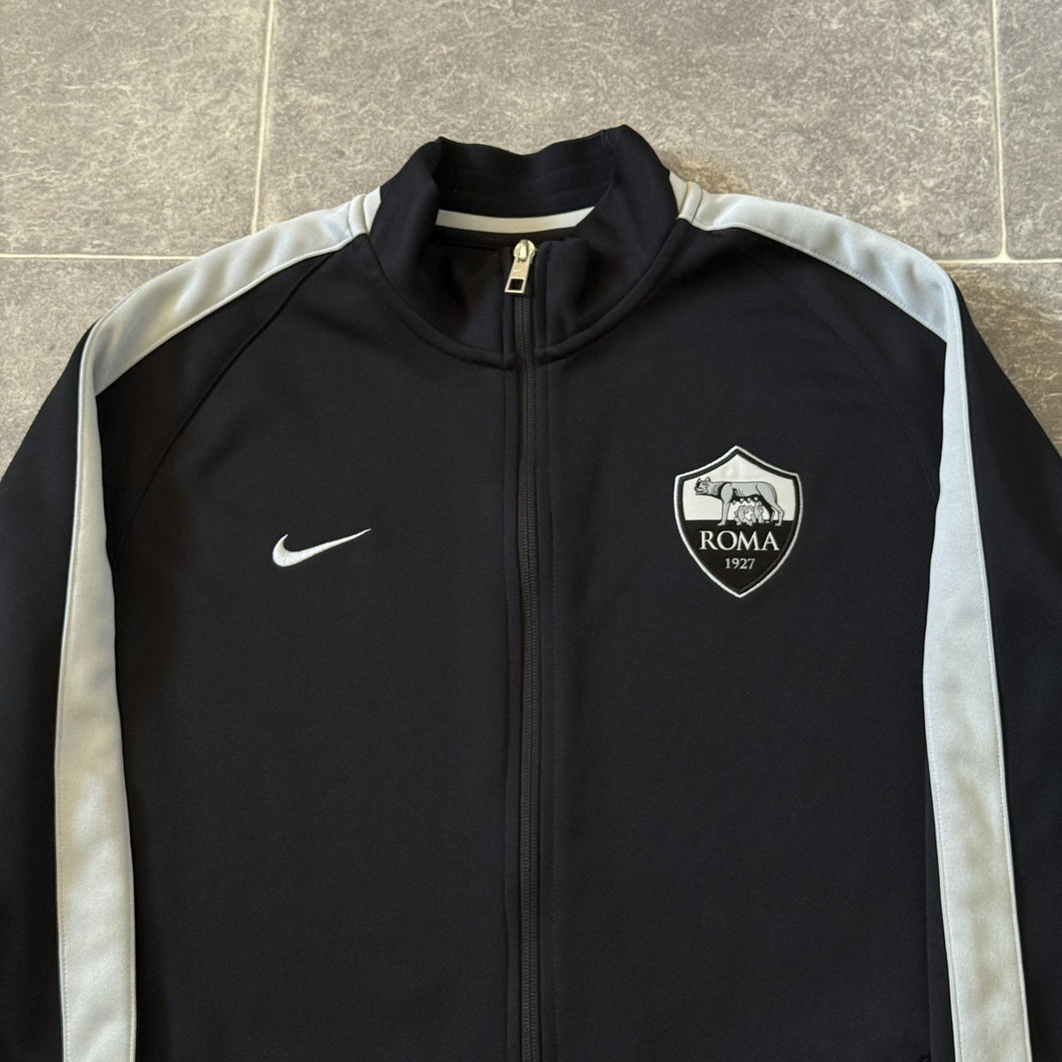 AS ROMA FOOTBALL TRACK JACKET SOCCER JERSEY 2015 2016 NIKE ADULTS XL