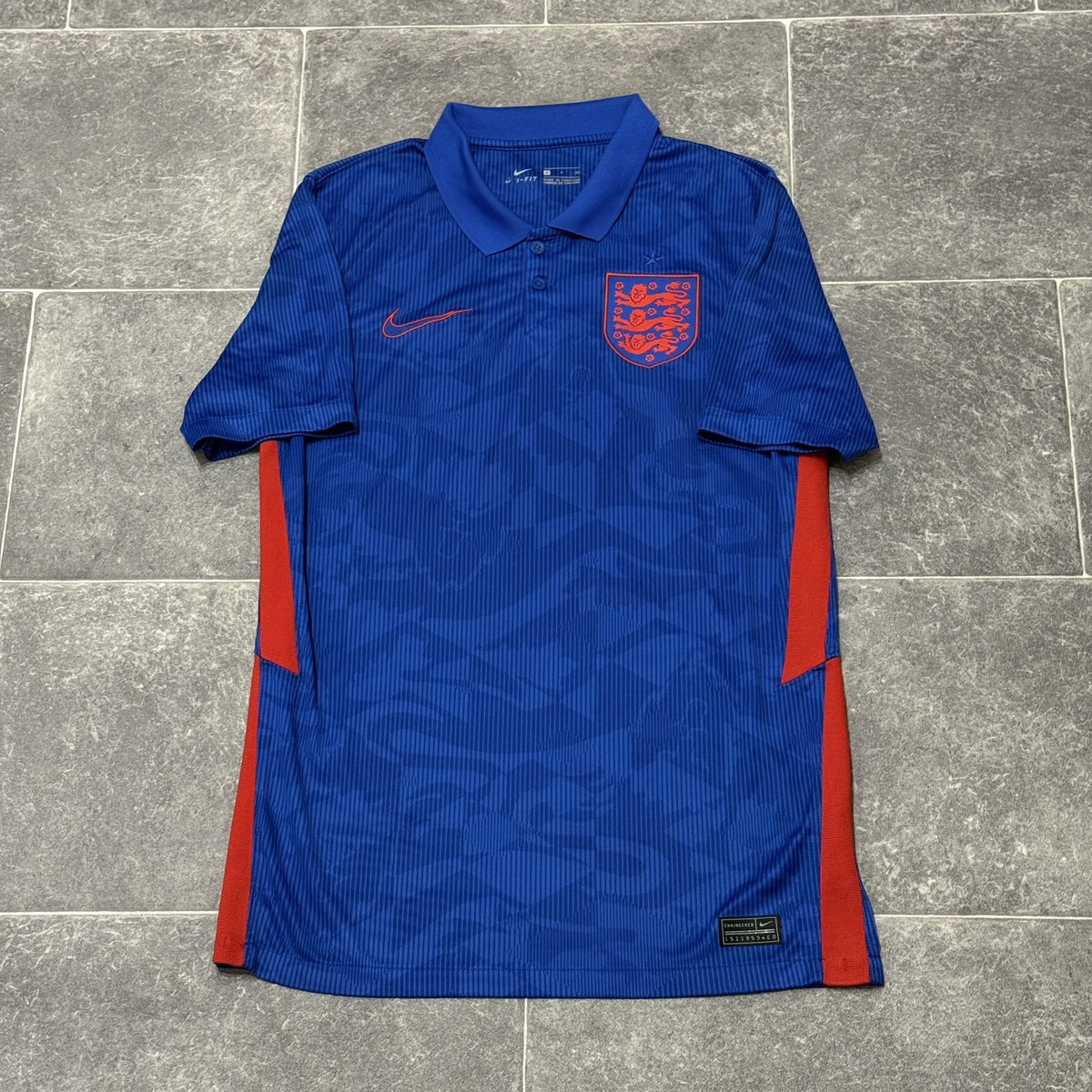 England National Football 2020/21 Away Kit Shirt Blue Size SMALL Nike Euros