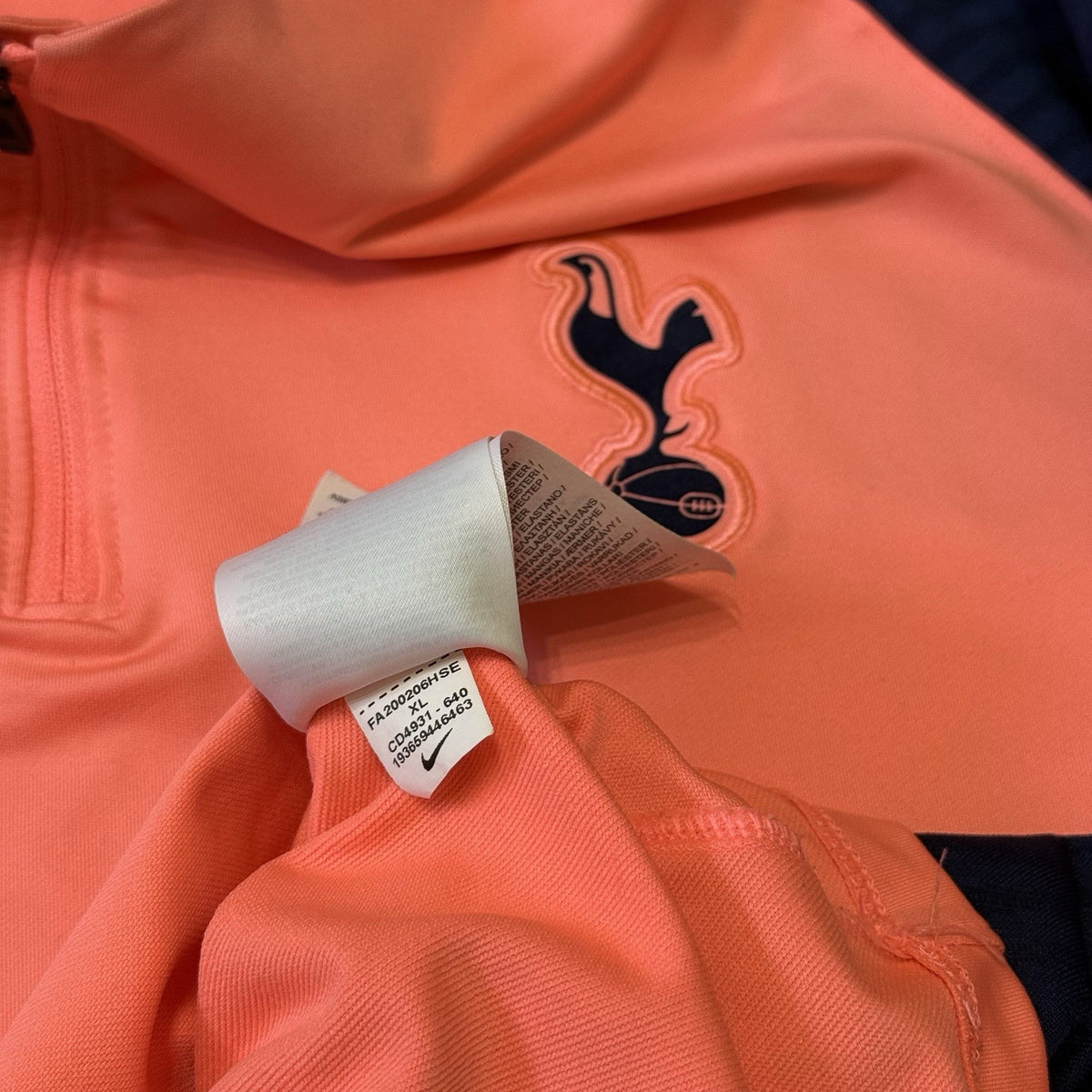 NIKE Tottenham Hotspur Training Drill Top 1/4 Zip Dri-Fit Jersey Size XL Adults