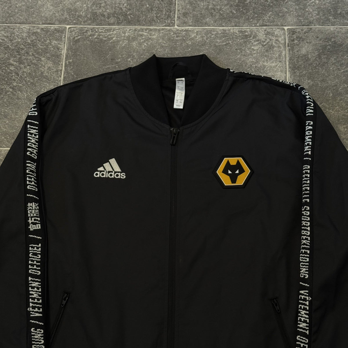 Wolves Football Jacket Walk Out 2019/20 Zip Up Size Large Adults