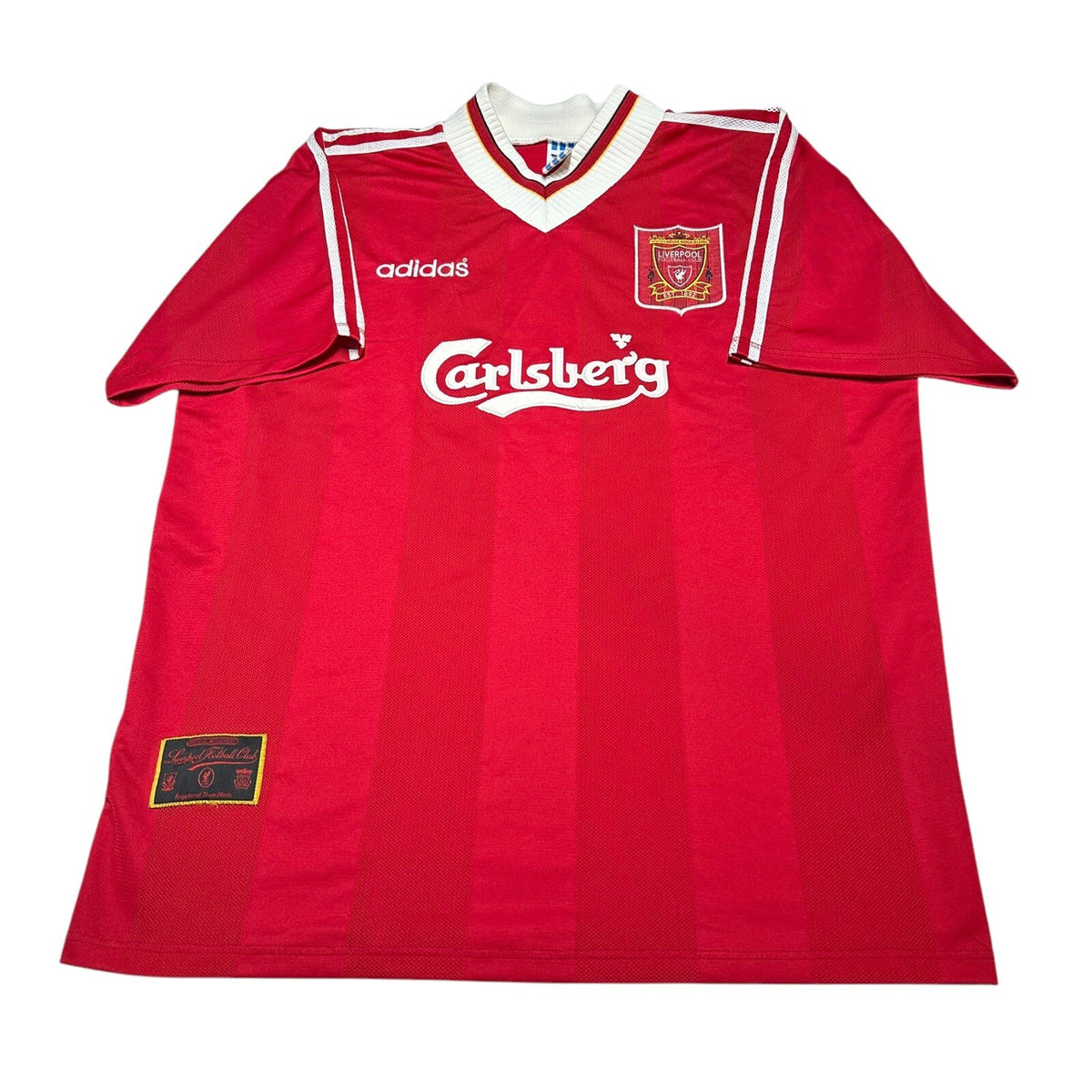 LIVERPOOL 1995/1996 HOME FOOTBALL SHIRT ADIDAS VINTAGE JERSEY SIZE XXL MENS