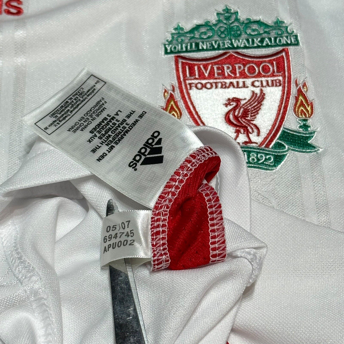 Liverpool 2007-2008 Away Football Shirt 2XL XXL Adult
