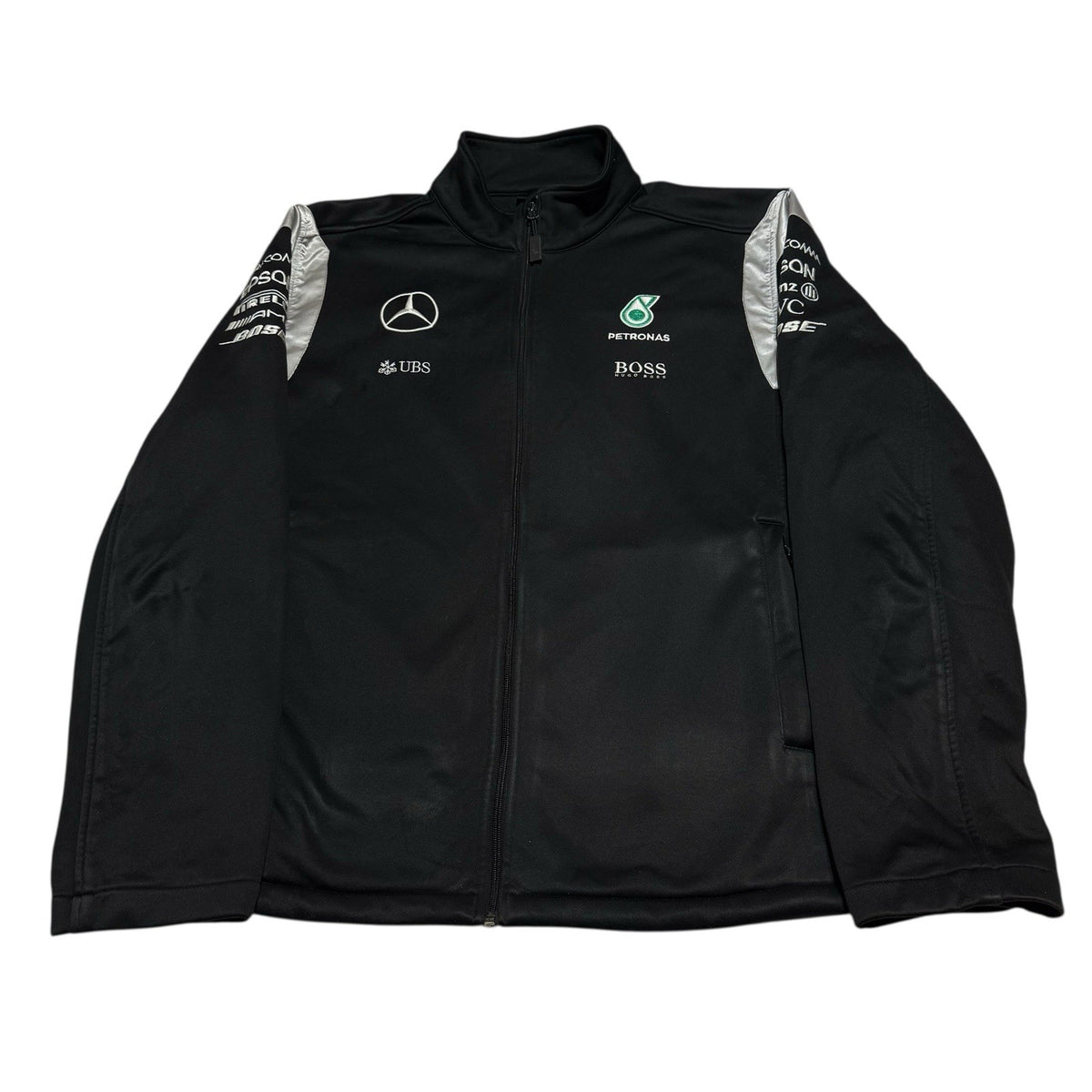 Mercedes Benz Big Logo Petronas Racing Jacket Vintage Hugo Boss Size XXL