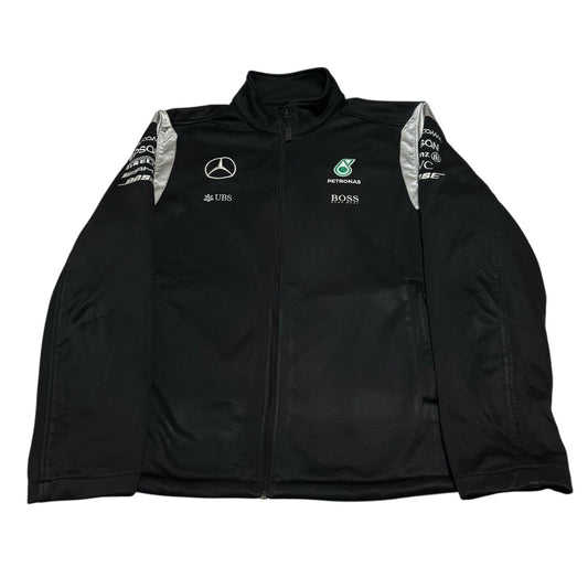 Mercedes Benz Big Logo Petronas Racing Jacket Vintage Hugo Boss Size XXL