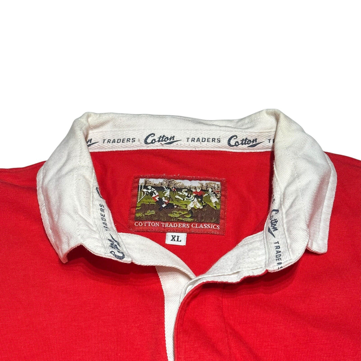 WALES RUGBY UNION LONGSLEEVE COTTON TRADERS VINTAGE JERSEY SHIRT SIZE XL