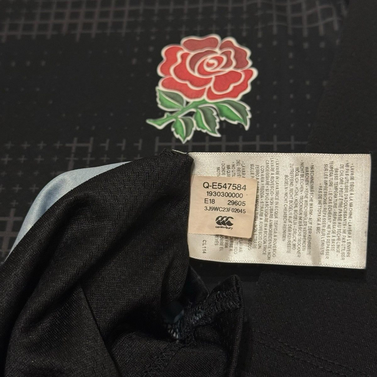 Canterbury England Rugby Shirt XL Extra Large Away 2018/19 Jersey O2 Vapodri