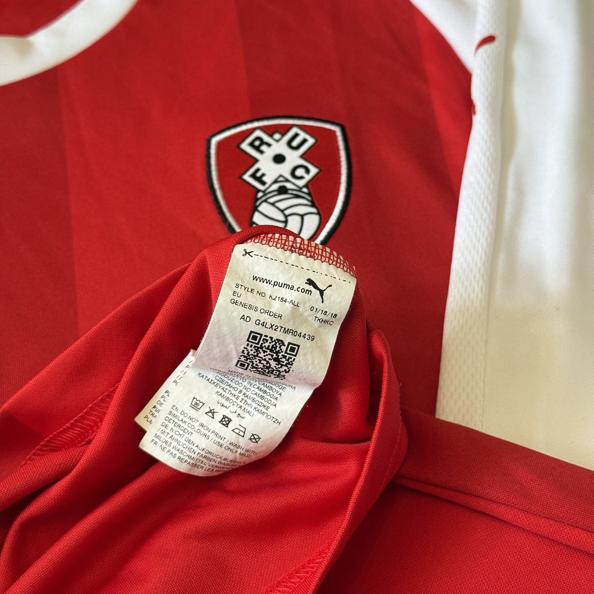 Rotherham United Home Football Shirt 2018/19 Men’s 2XL XXL Puma Original