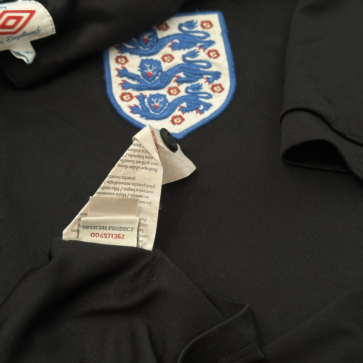 Umbro England Football Shirt 2010 Size XL Extra Large Adults Black