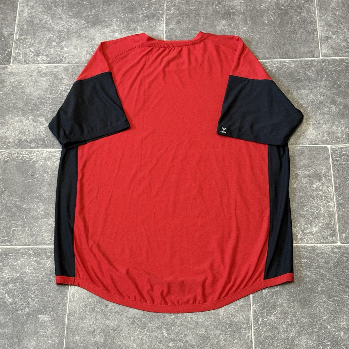 Gloucester Rugby Shirt Training Jersey Oxen Red Short Sleeve Mens Large L