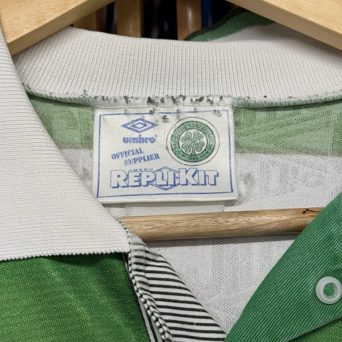 Celtic 1991-92 Home Football Shirt Jersey Large Mens