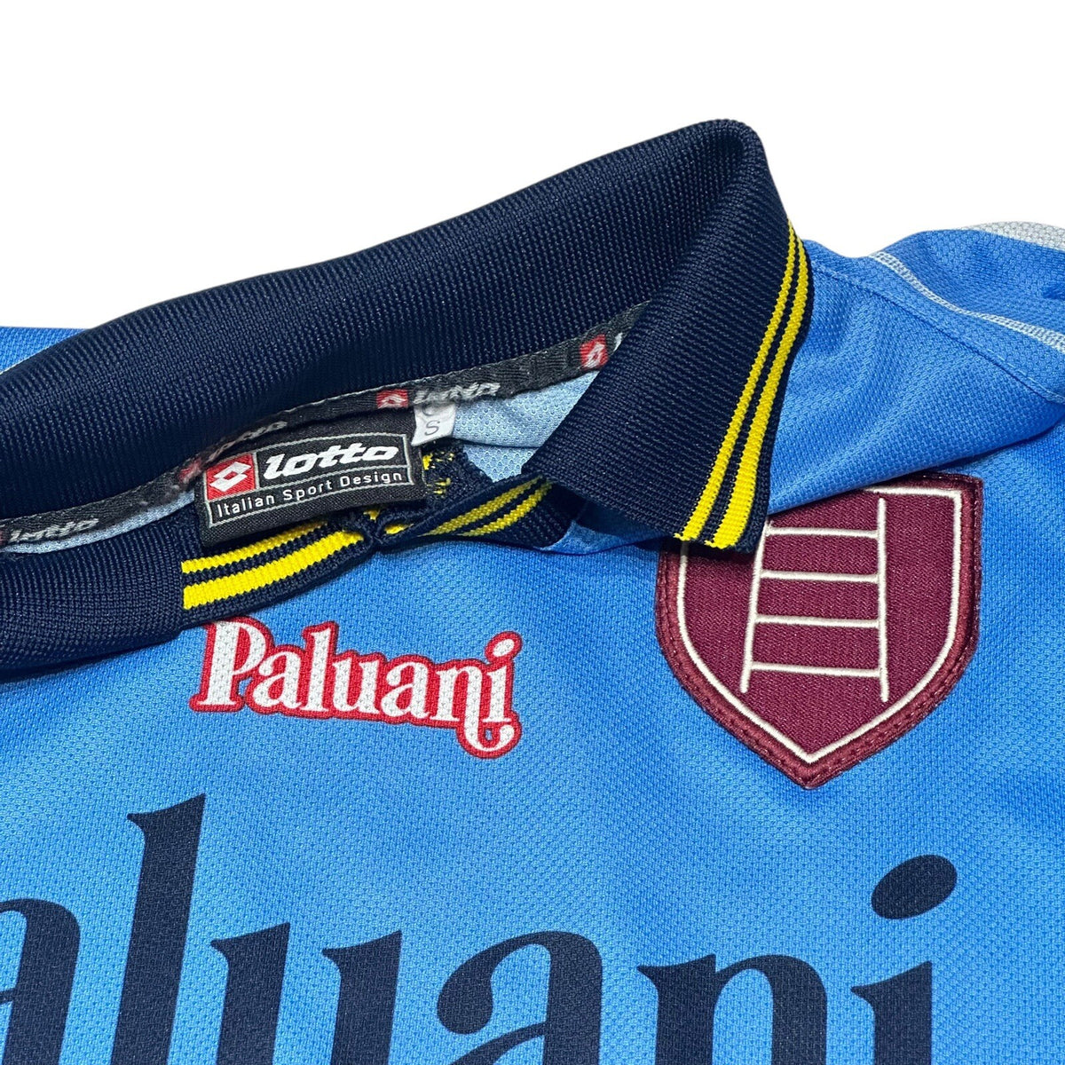 Vintage Chievo Verona Football Shirt Mens Small Blue Lotto 2003/04 Third Kit