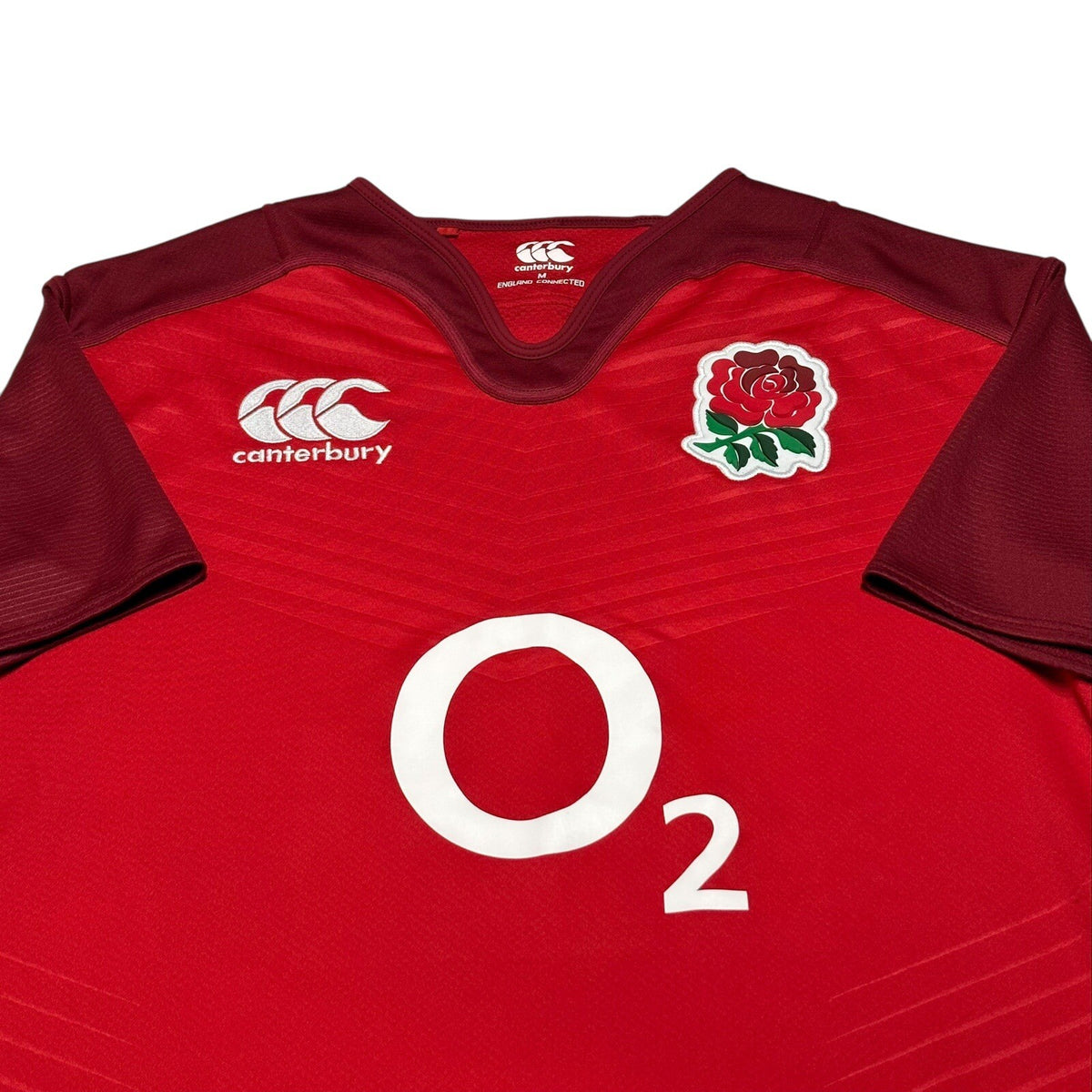 England Canterbury Rugby Union 2015 Shirt Jersey Size Medium Red Away Vapordri