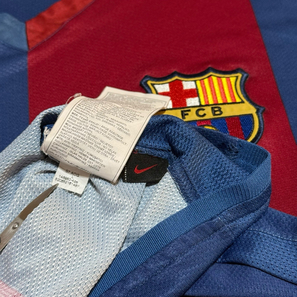 FC Barcelona Football Shirt Messi #19 HOME 2006/2007 UCL Soccer Jersey Large