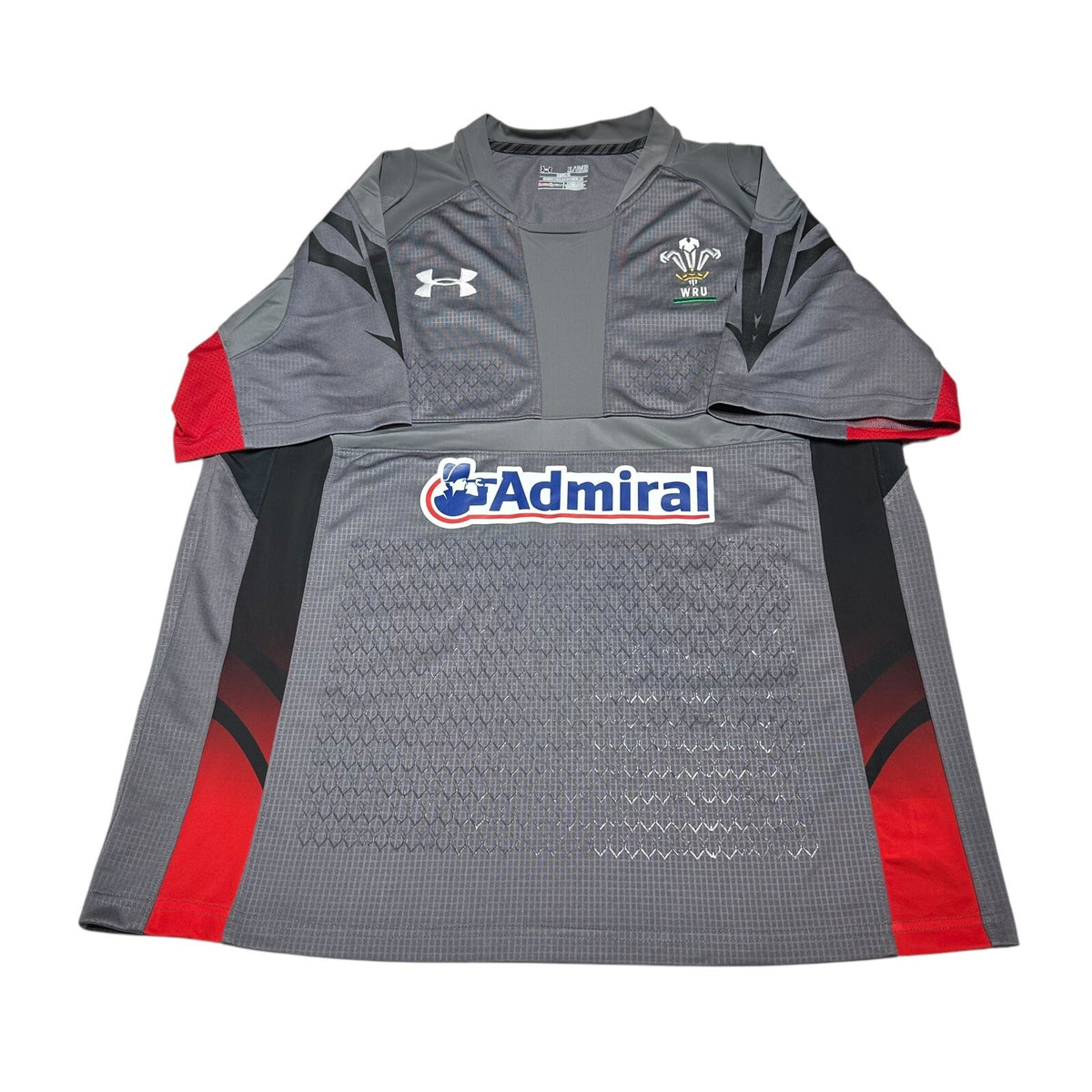 Wales Rugby Union Away Shirt 2013/2014 - Under Armour XL Jersey Grey Top