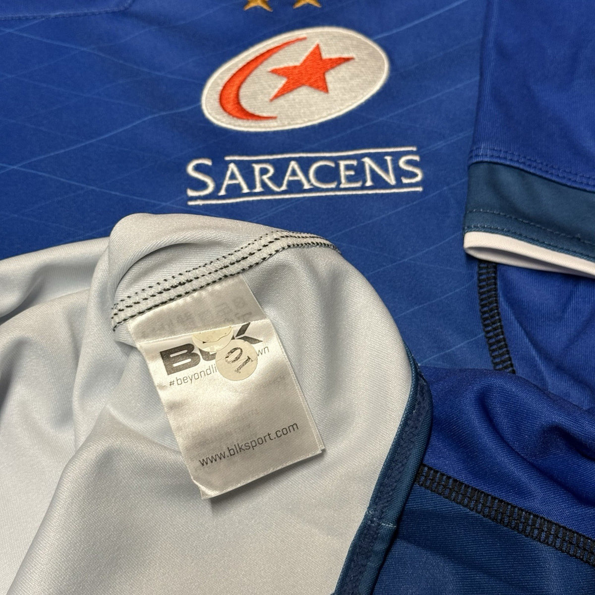 Saracens Rugby Limited Edition Shirt 2017/2018 - BLK Small S Jersey Blue Top