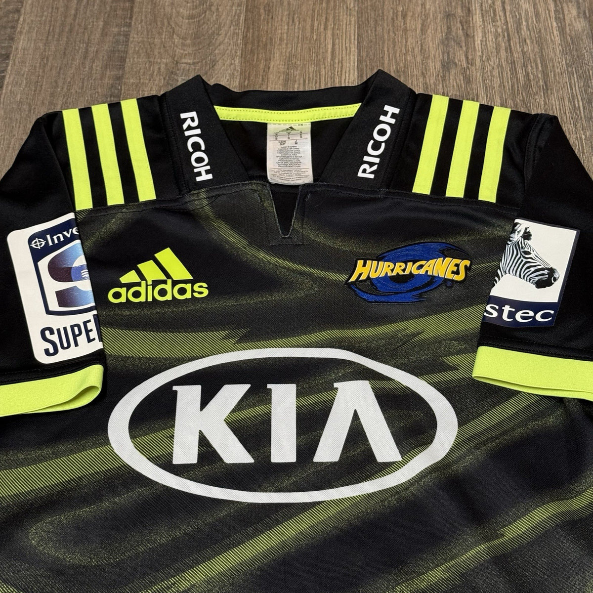 Wellington Hurricanes Super Rugby Away Shirt 2018 Adidas Small Jersey Back Top
