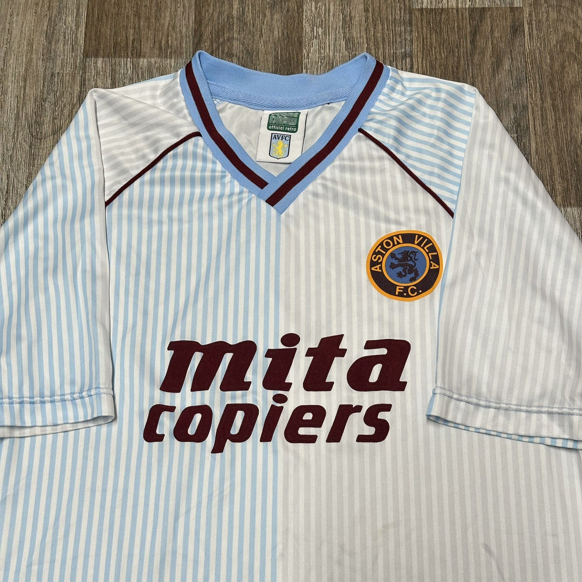 Aston Villa Away Shirt 1987-89 Large Score Draw