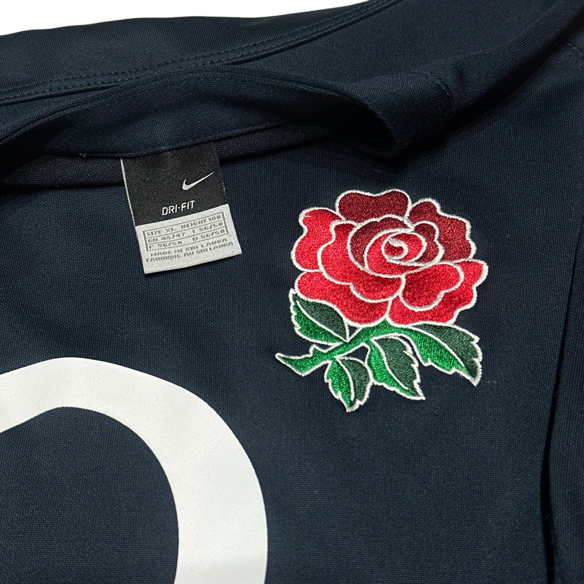 ENGLAND 2005/06 Away Rugby Shirt XL Nike Blue Short Sleeve Mens Extra Large