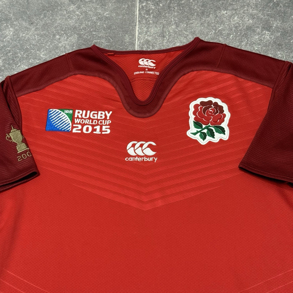 England 2015 iRB Rugby World Cup Canterbury Away Shirt Jersey Small Adults