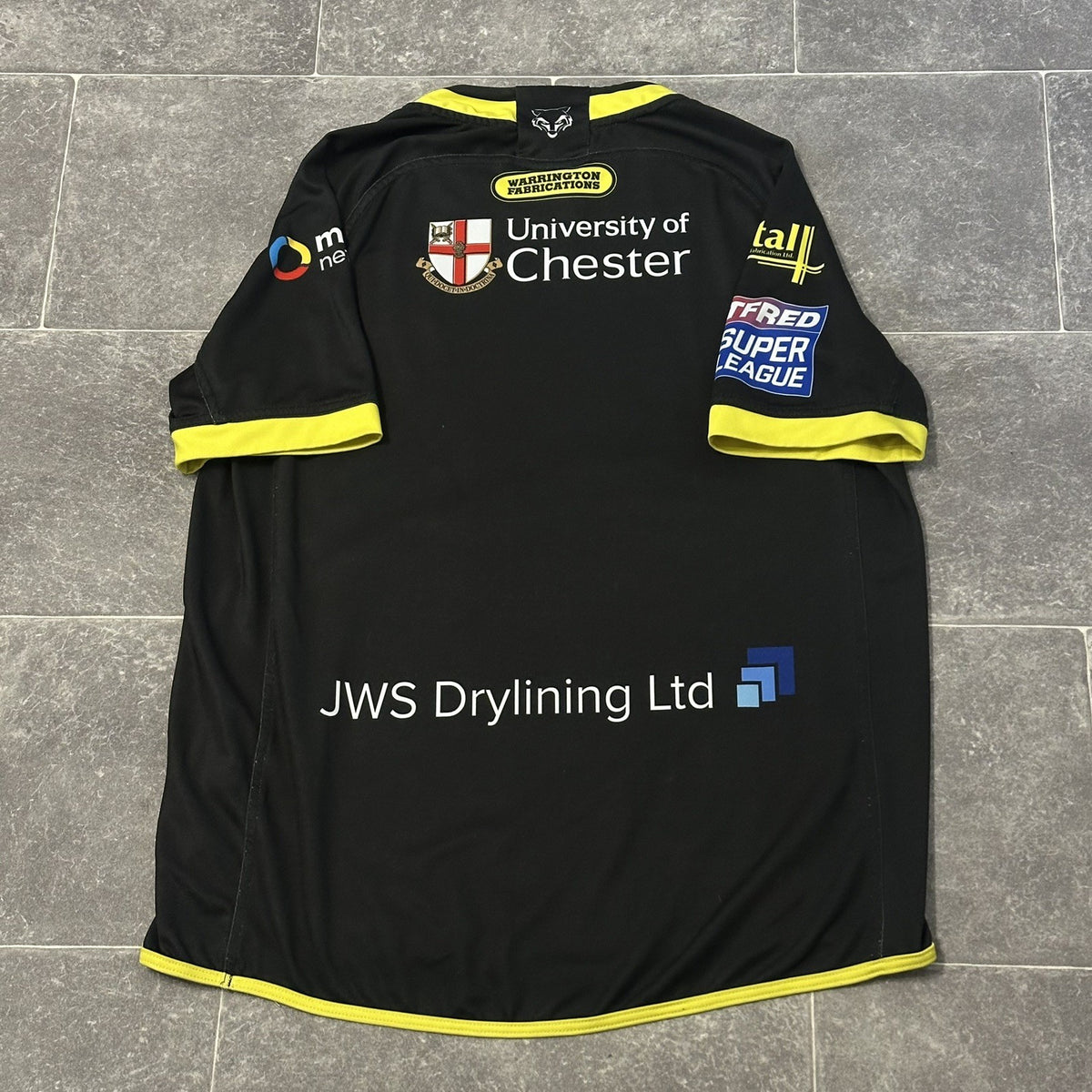 Warrington Wolves Rugby Super League Away Shirt 2018 ISC Large L Adults Jersey