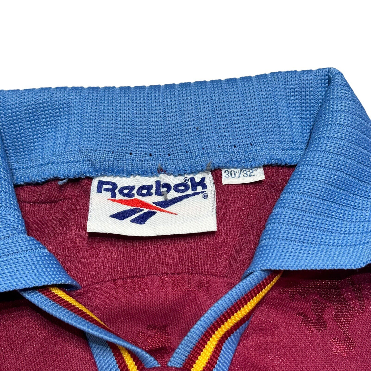 Aston Villa Reebok 1995/1996/1997 Home Football Shirt 30/32” Youth