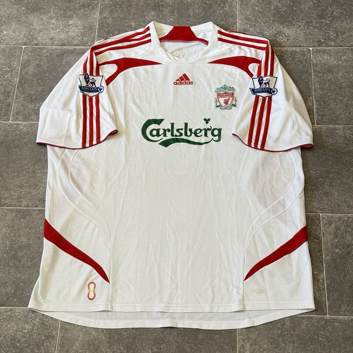Liverpool Away Football Shirt 2007/08 Adults XXL 2XL Adidas