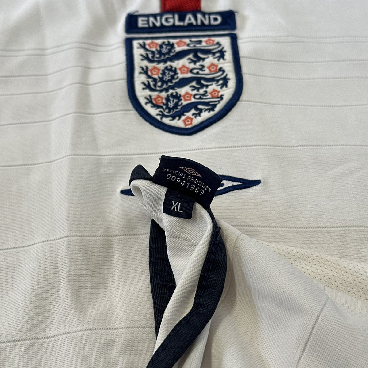 England Home Reversible 03/05 Umbro XL Football Jersey Adults