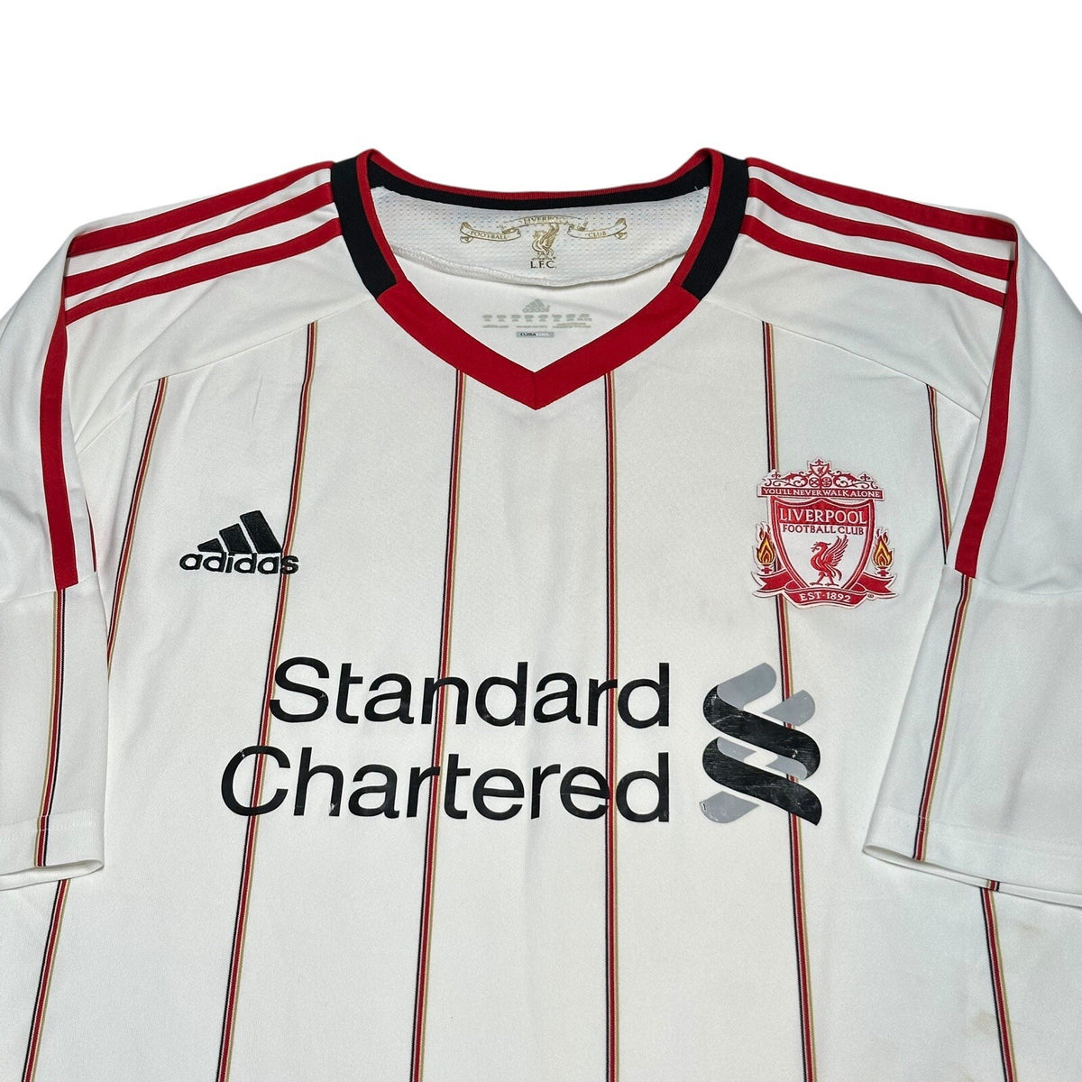 Original Authentic Adidas Liverpool 2010/2011 Away Shirt 2XL Mens