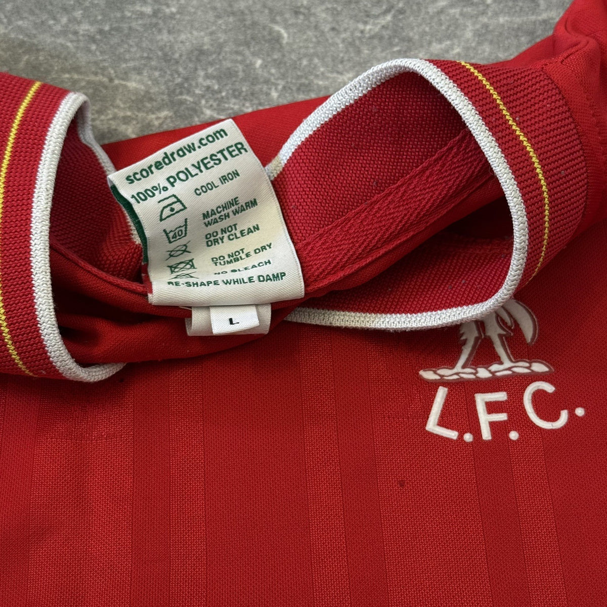 Liverpool FC Retro 1986 Home Football Shirt Large Adults