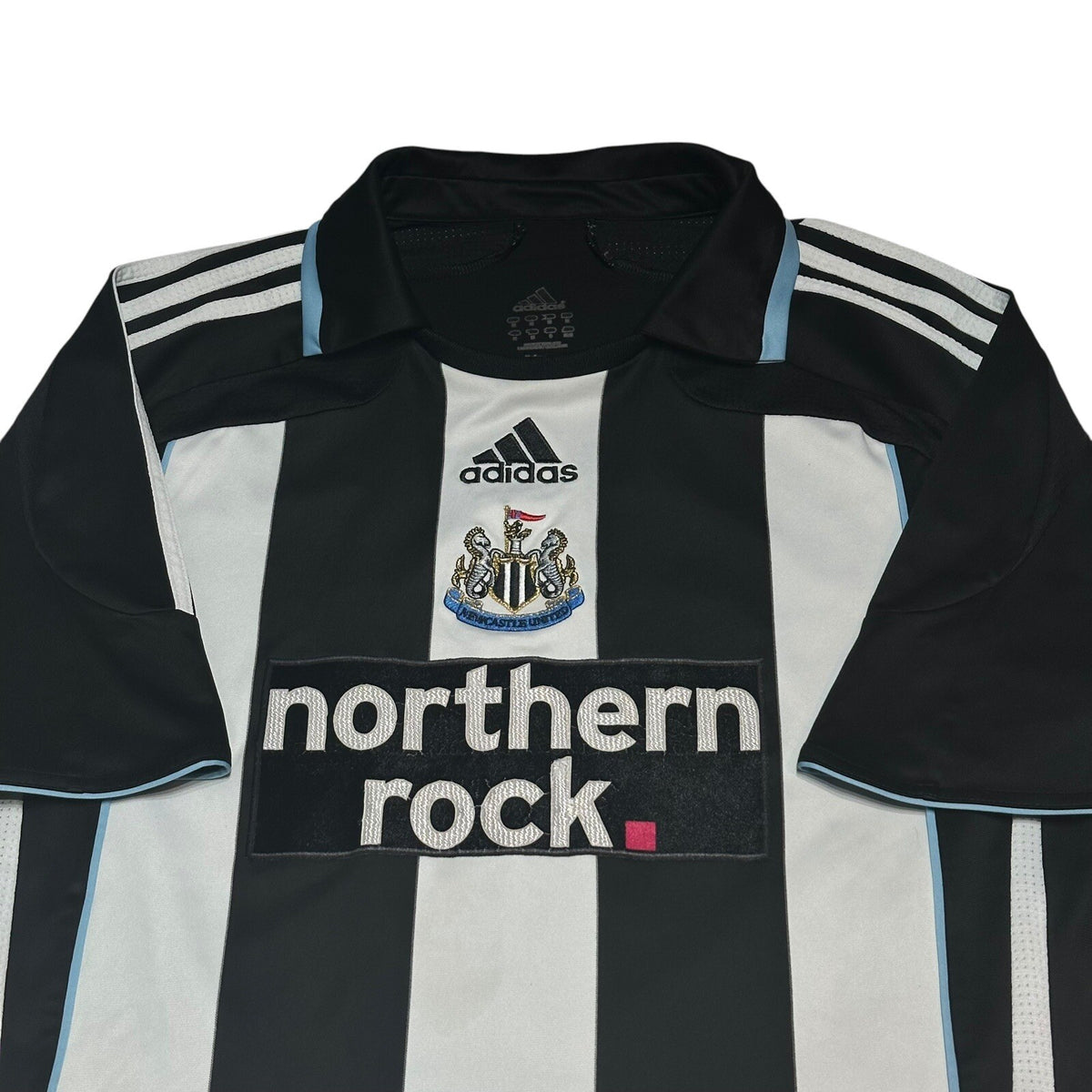 NEWCASTLE UNITED 2007/2009 HOME FOOTBALL SHIRT #17 Smith ADIDAS SIZE M