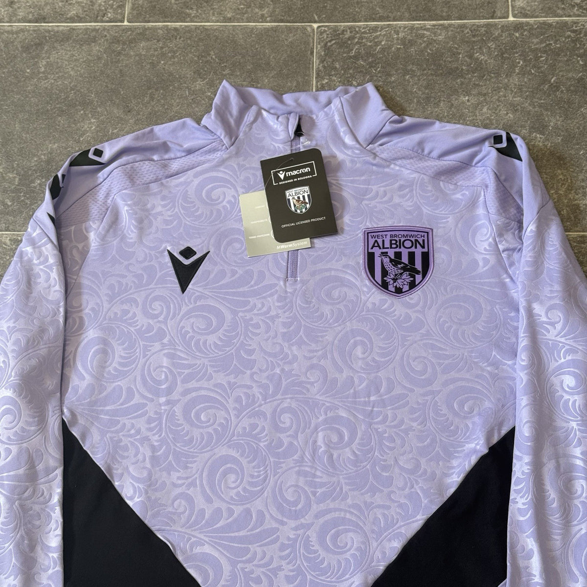 West Bromwich Albion 2024/2025 1/4 Zip Player Issue Training Jersey Medium New