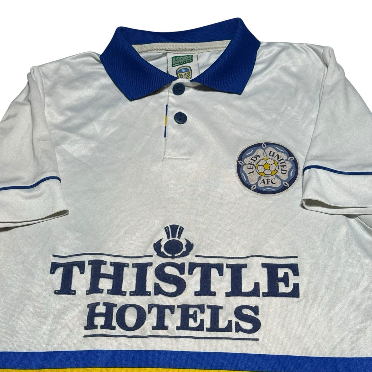 Leeds United 1995 Home Shirt Football Jersey Size Small Score Draw