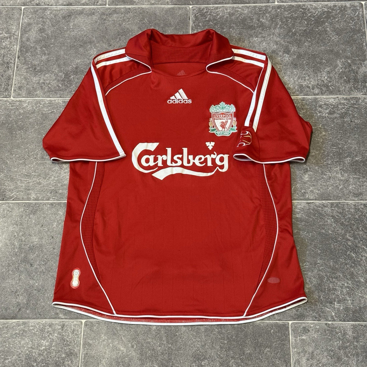 LIVERPOOL FOOTBALL SHIRT ADIDAS 2006/2007 SIZE 30-32” (XS Adult Youth L)