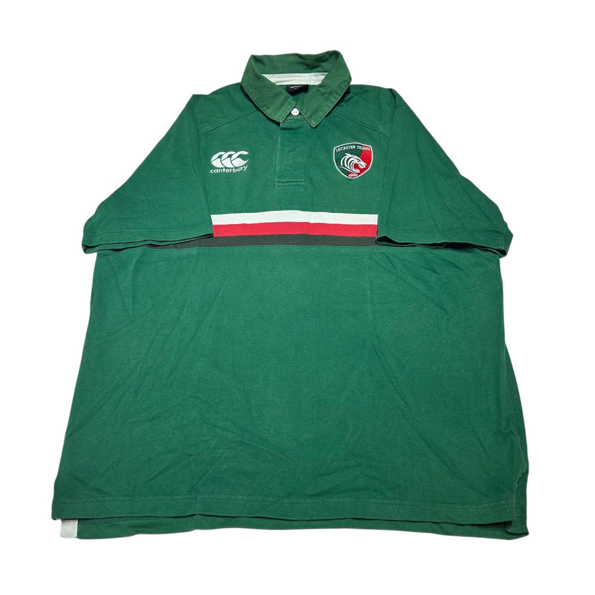Leicester Tigers 2013 2014 Home Rugby Union Shirt Canterbury Size L