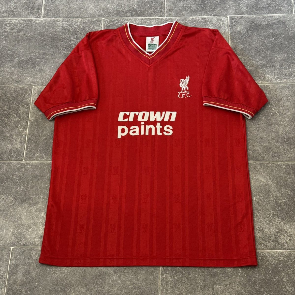 Liverpool FC Retro 1986 Home Football Shirt Large Adults