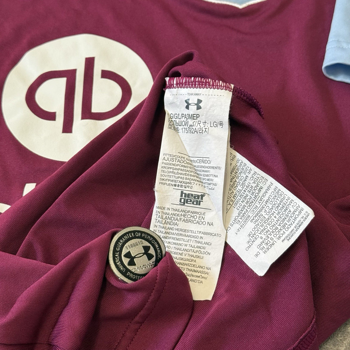 Aston Villa Home Football Shirt 2016/17 Men’s Large Under Armour