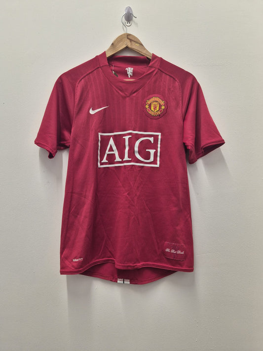 Manchester United 2007/09 Home Shirt Small