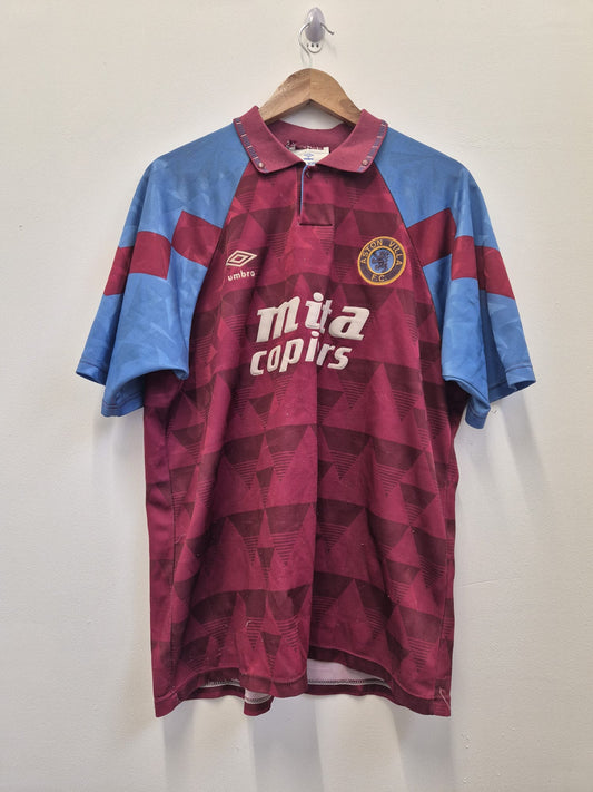Aston Villa 1990/92 Home Shirt Large