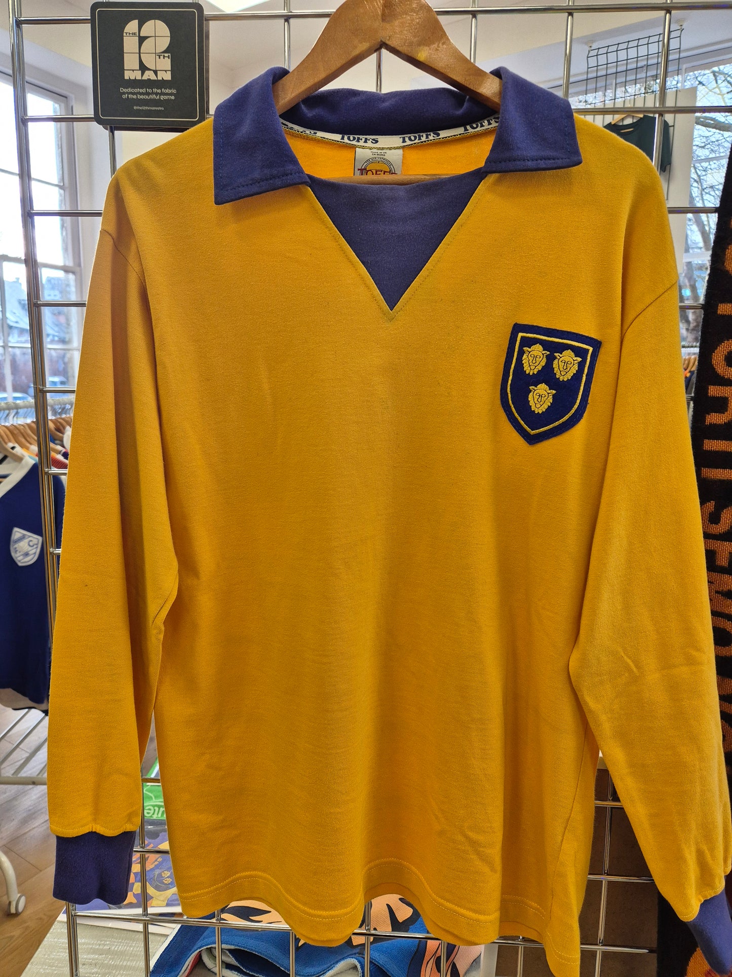 Shrewsbury Town Retro Shirt Re-issue Amber Medium