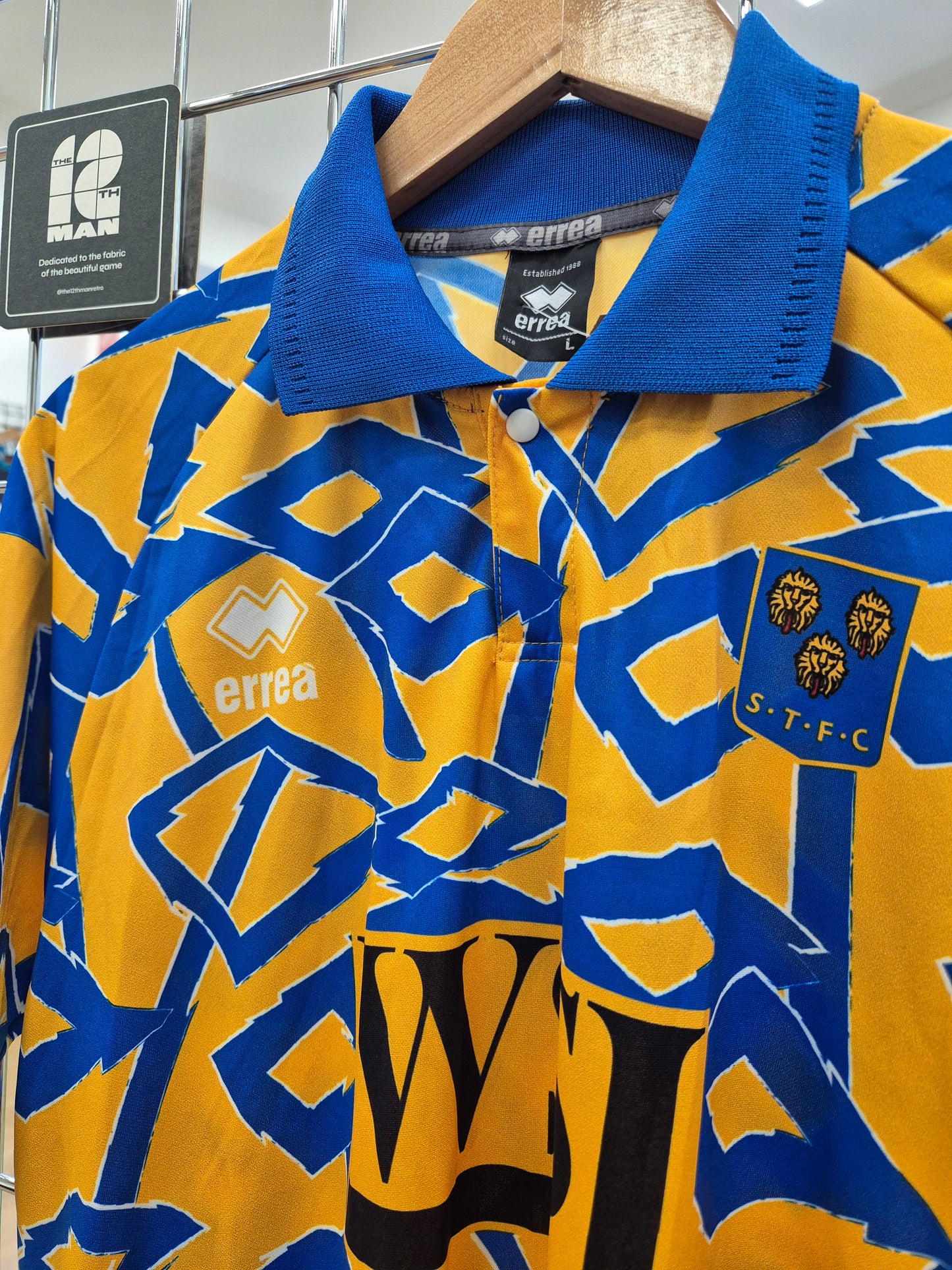 Shrewsbury Town Errea 'Scrambled Egg' Re-issue Large
