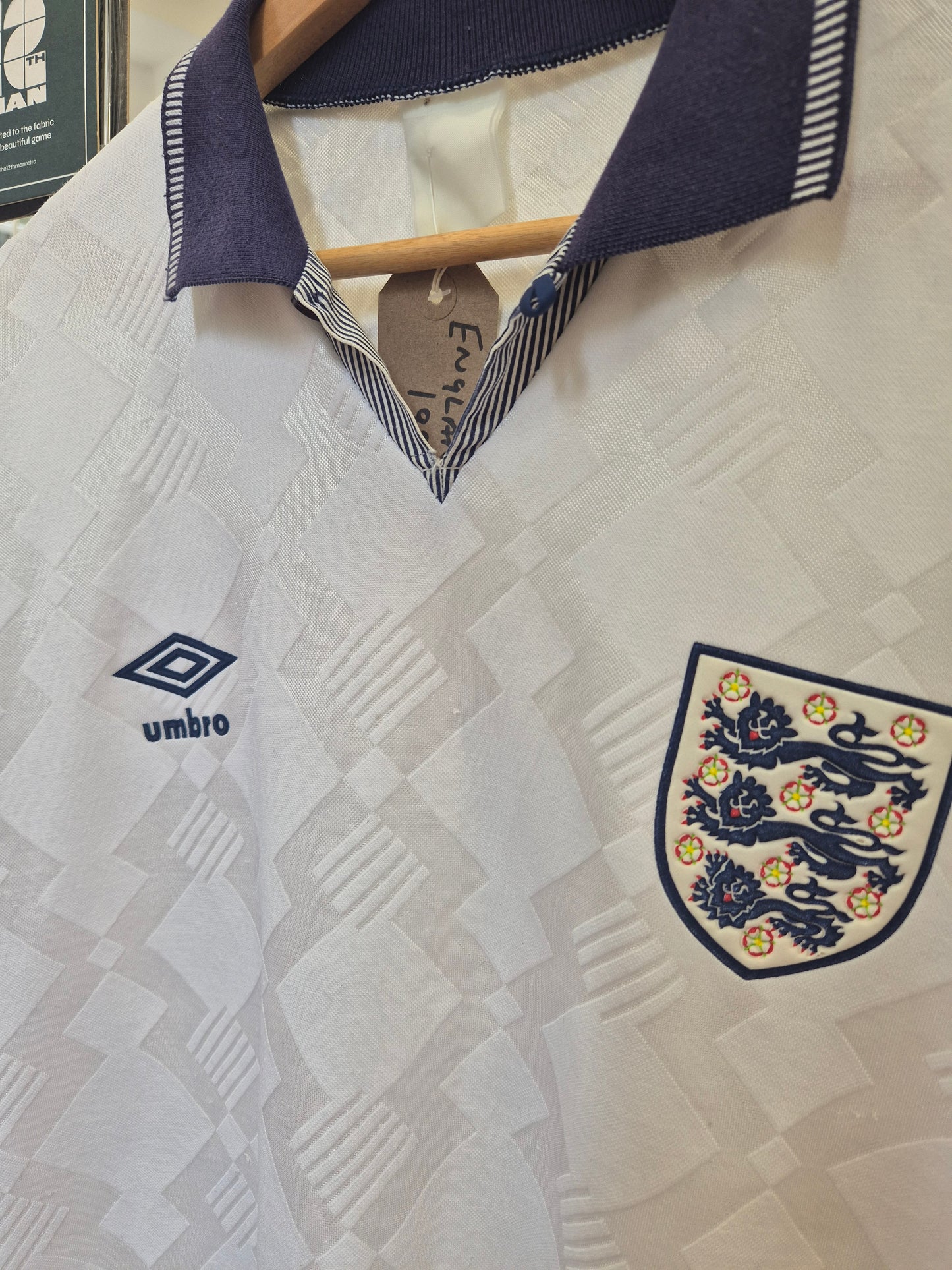England 1990 Home Shirt Large
