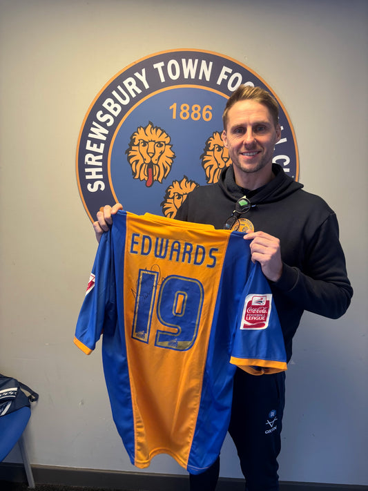Special Raffle 'End of an Era' Shrewsbury Town Match Shirt- Dave Edwards