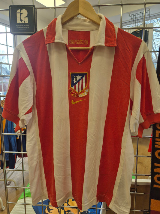 Atletico Madrid 2003/04 Home Shirt Small