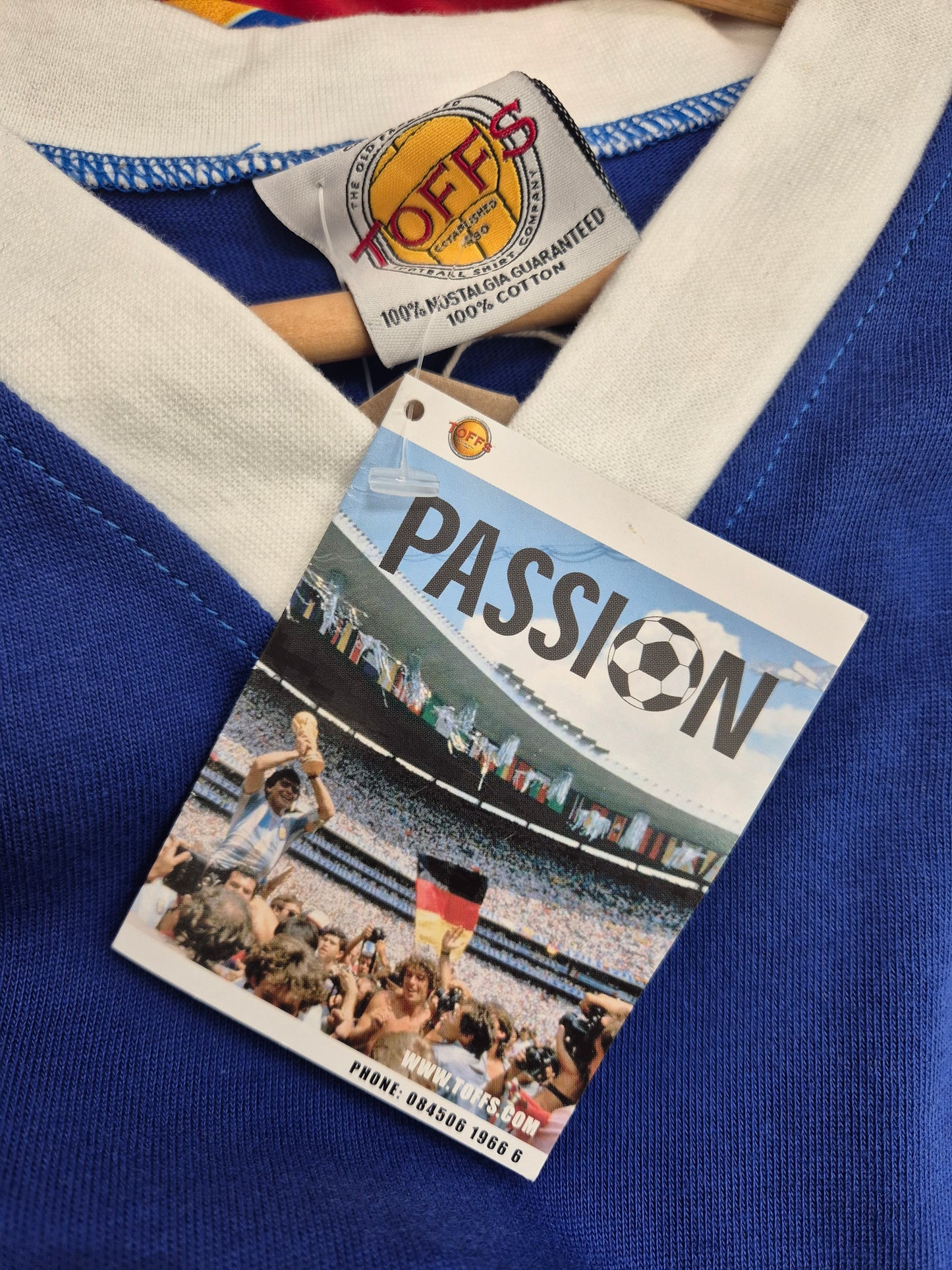 Shrewsbury Town Retro Shirt Re-issue Blue Small
