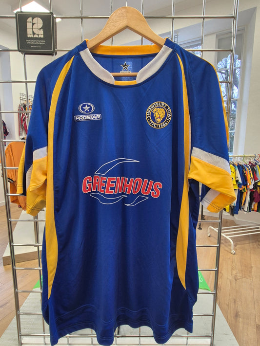 Shrewsbury Town 2008/10 Match Worn 'Symes' Home Shirt XL